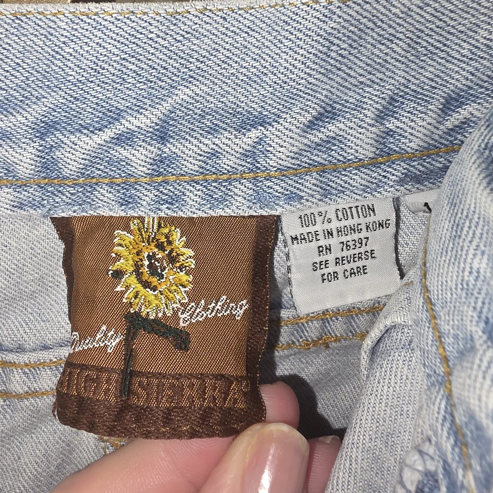 High Sierra Vintage Jorts 90s Denim Baggy Shorts High Waist 100% Cotton